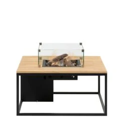 COSILOFT 100x100x47 Black Frame/ Teak Top -Natuurcentrum Winkel cosi fires cosiloft 100 black frame teak top 1000x1000 620e4240d34bf l