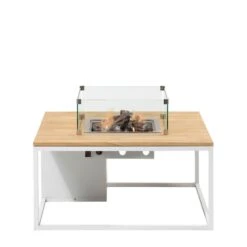 COSILOFT 100x100x47 White/ Teak Top -Natuurcentrum Winkel cosi fires cosiloft 100 white frame teak top 1000x1000 620e424497b11 l