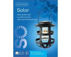 Lumineo Solar Lantaarn Zwart - Ø 19 Cm -Natuurcentrum Winkel product 1181x944 625811f8ebff8 l