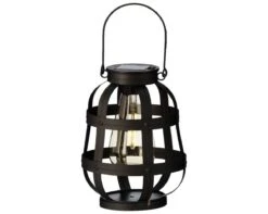 Lumineo Solar Lantaarn Zwart - Ø 14 Cm