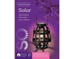 Lumineo Solar Lantaarn Zwart - Ø 14 Cm -Natuurcentrum Winkel product 1181x944 625812042c023 l