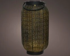 Lumineo Solar Lantaarn Zwart/goud - Ø 20 Cm -Natuurcentrum Winkel product 1181x944 62581209d684b l